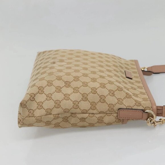 GUCCI GG Canvas Shoulder Bag Beige Gold 388924 Auth 141915 - Picture 7 of 16